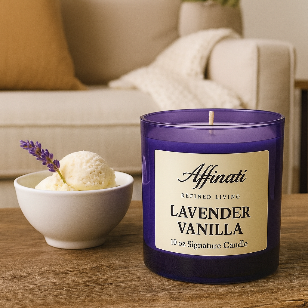 Levandulová vanilková svíčka Signature