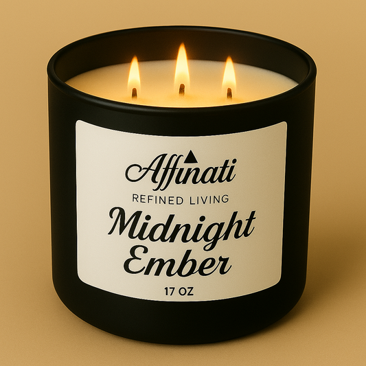 3-Wick Midnight Ember Candle - Affinati