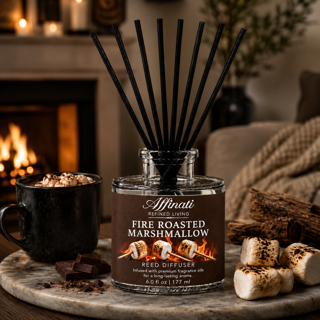 Fire Roasted Marshmallow Reed Diffuser