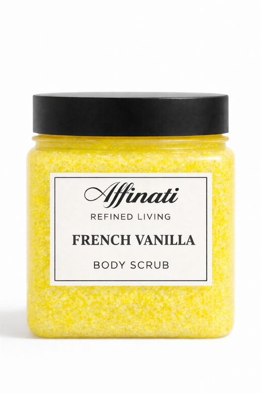 French Vanilla Body Scrub 64 oz | Whipped Salt Scrub - Affinati