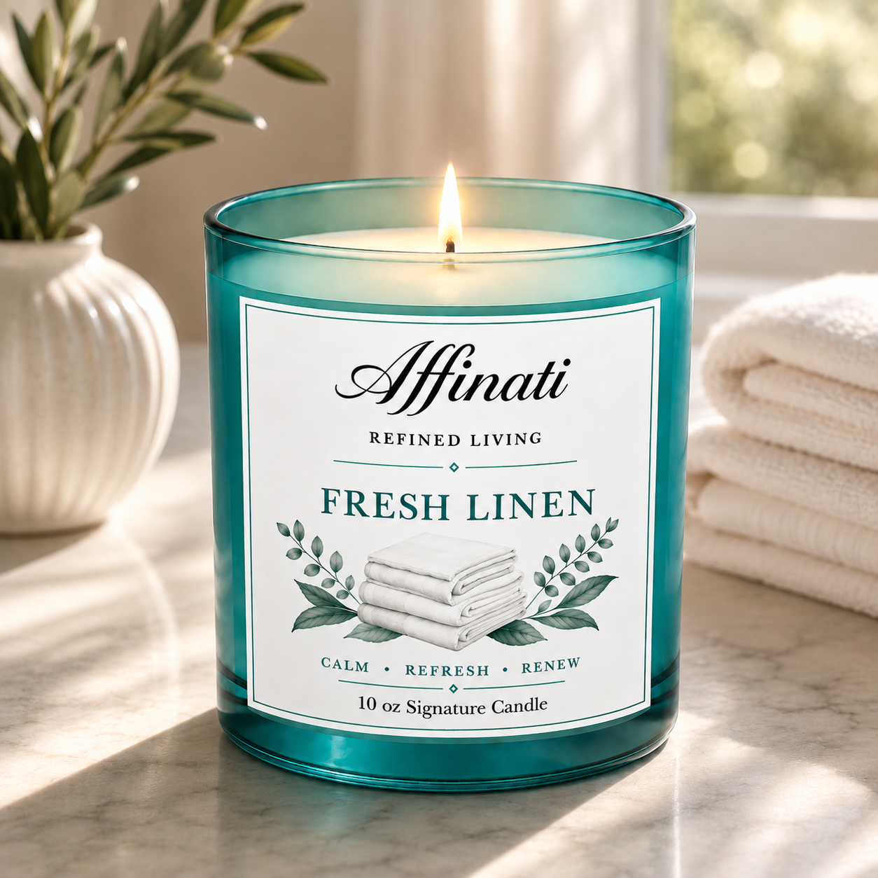 Lumânare Semnătură Fresh Linen