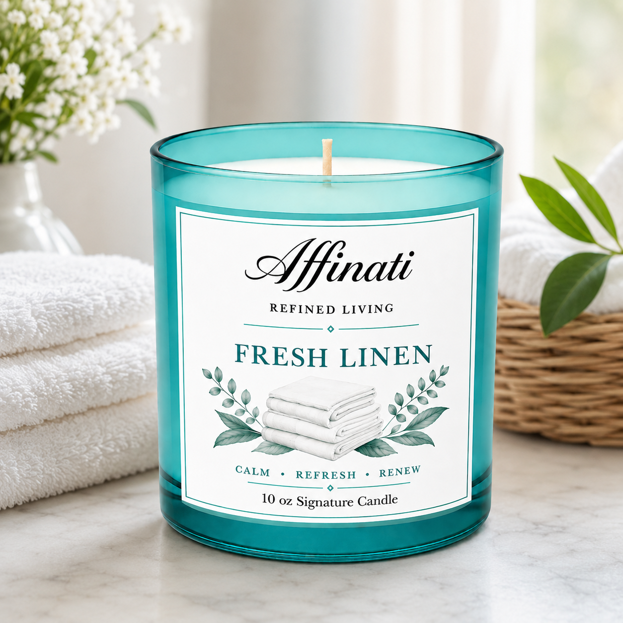 Lumânare Semnătură Fresh Linen