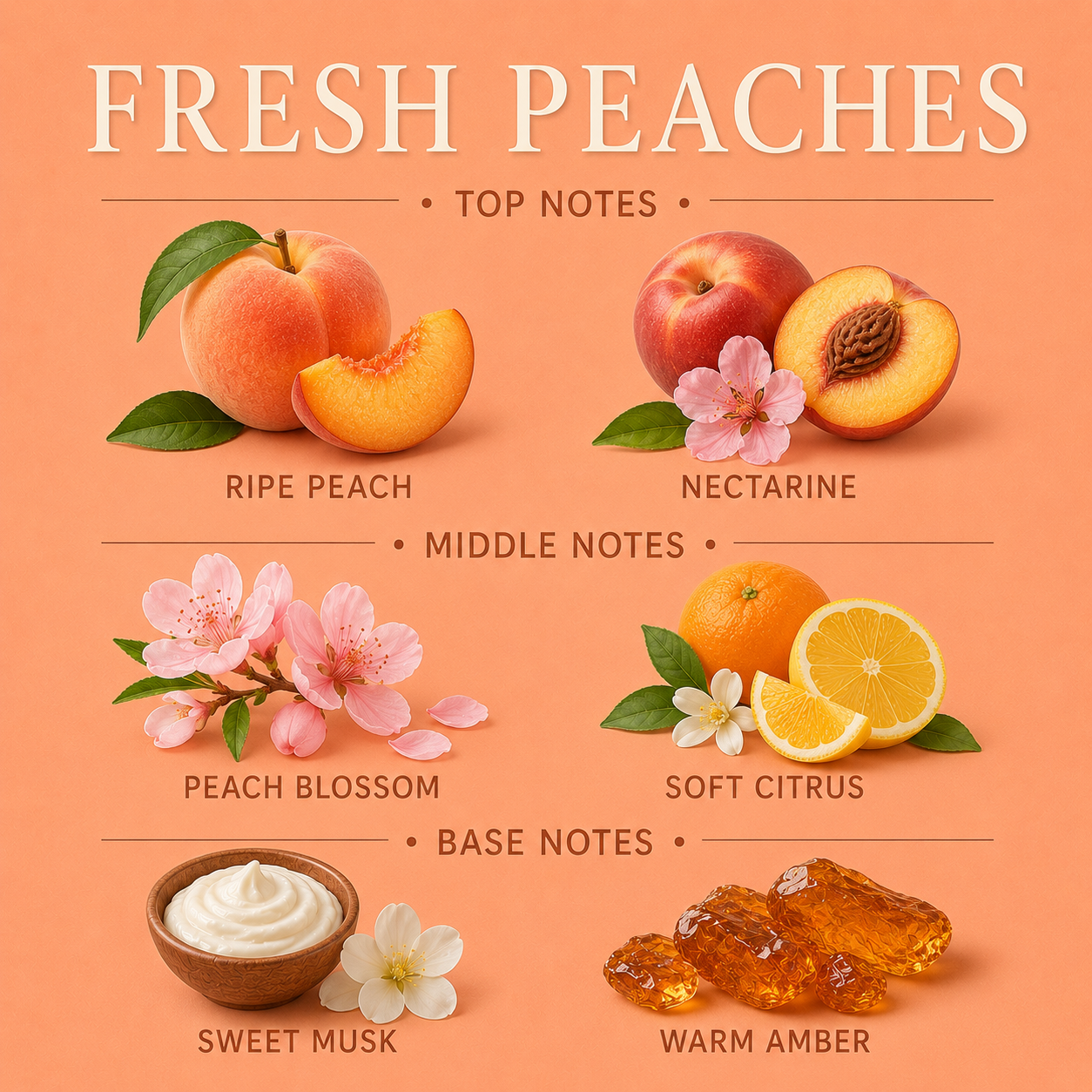 Fresh Peaches Reed Diffuser