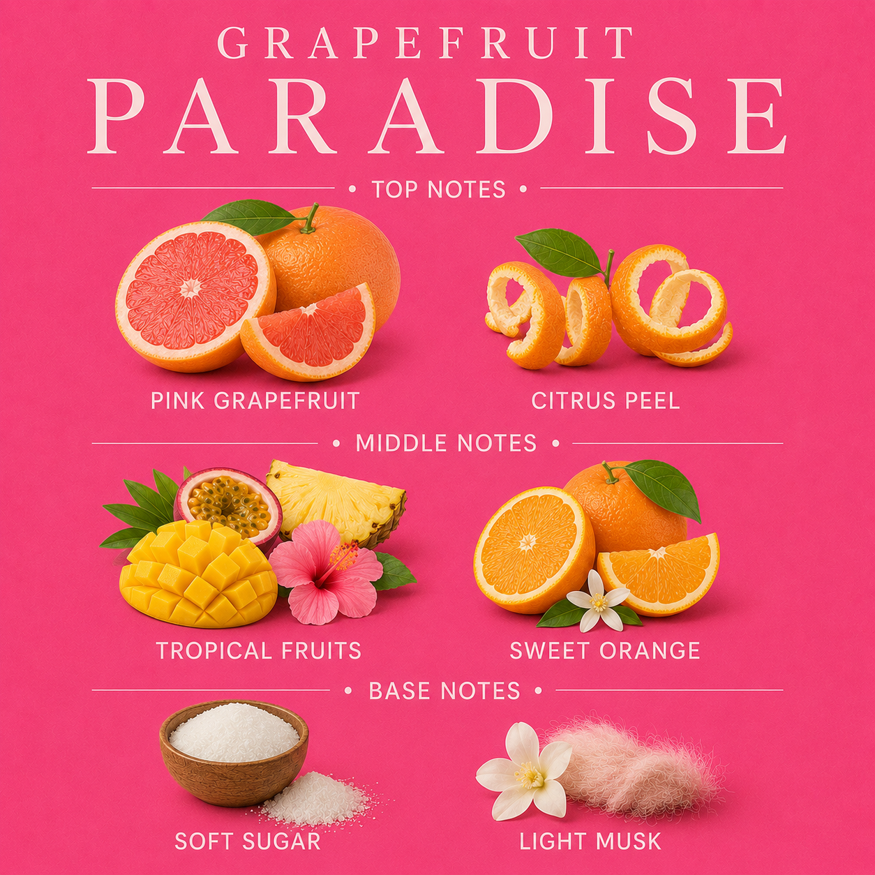 Grapefruit Paradise 3-Wick Candle