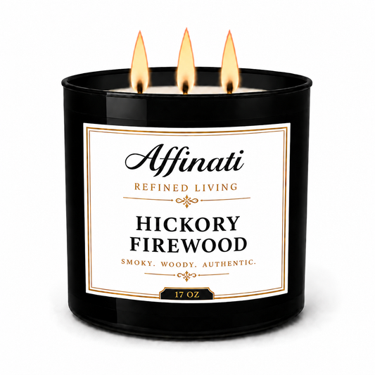 Hickory Brandhout 3-Wiekskaars