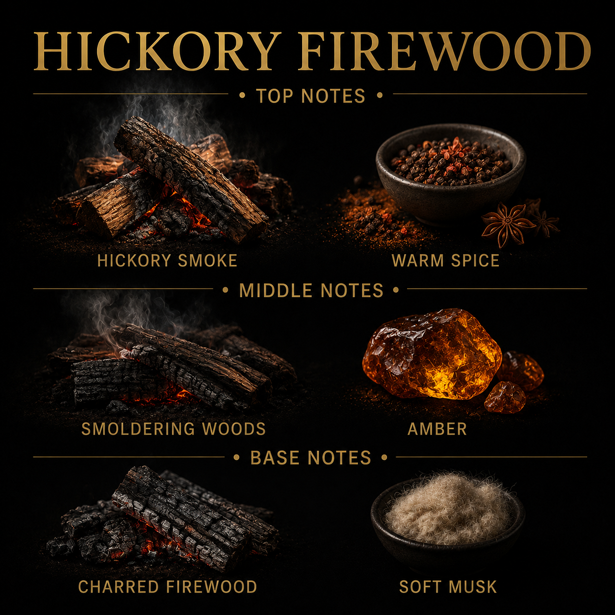 Hickory-Brennholz Duftstäbchen