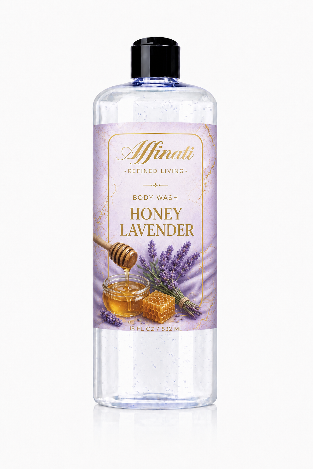 Gel de baño de miel y lavanda
