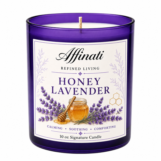 Vela Signature de miel y lavanda