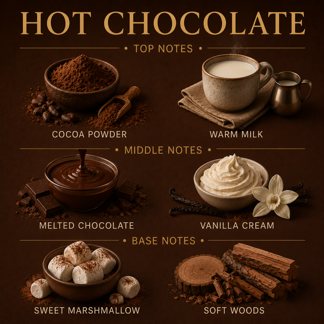 Varm choklad signaturdoftljus