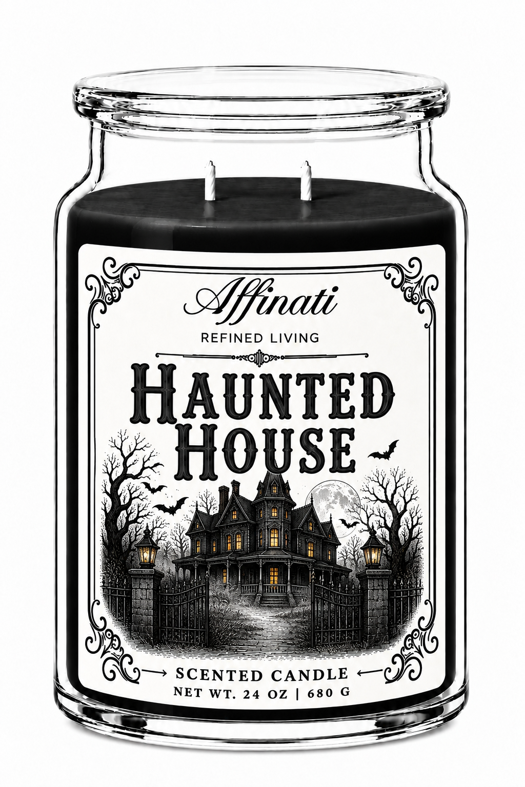 Haunted House 24 oz Candle – Timeless Collection Double Wick Candle