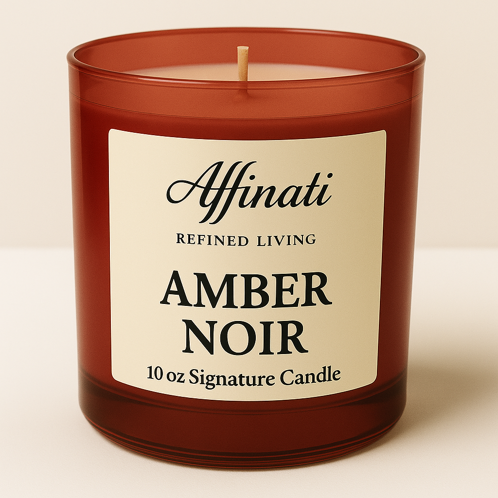 Amber Noir Signature Candle - Affinati