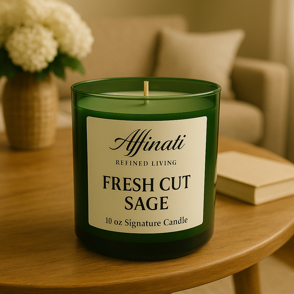 Fresh Cut Sage Signature Candle - Affinati