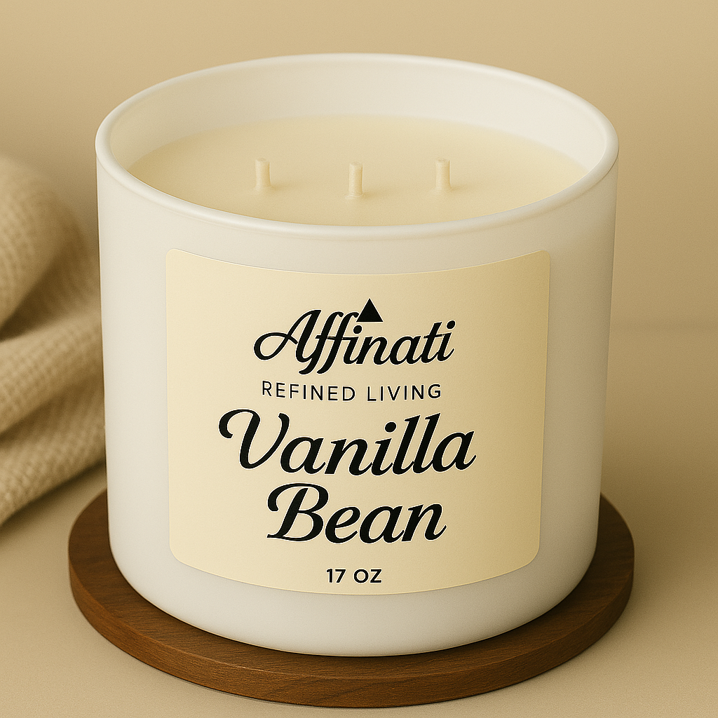 3-Wick Vanilla Bean Candle - Affinati