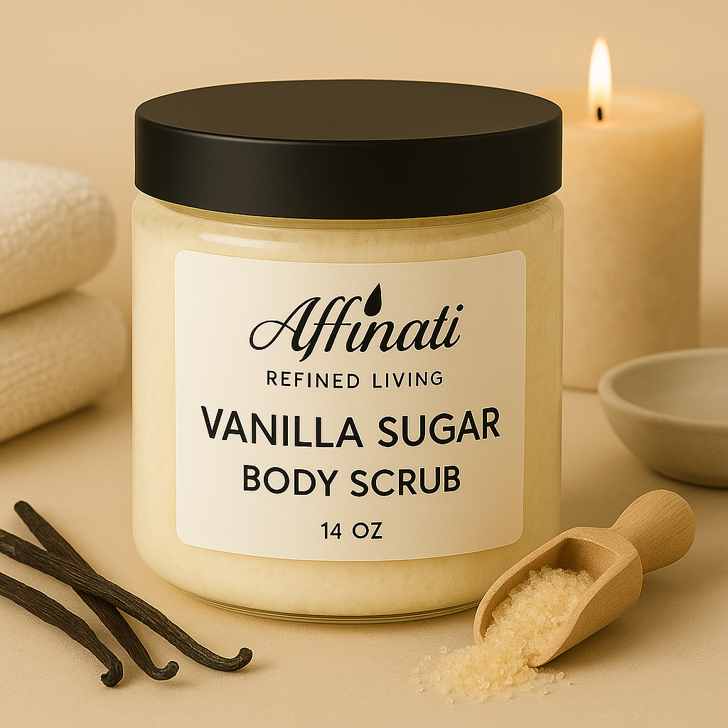 Vanilla Sugar Body Scrub – Sweet, Gentle Exfoliation for Silky Soft Skin - Affinati