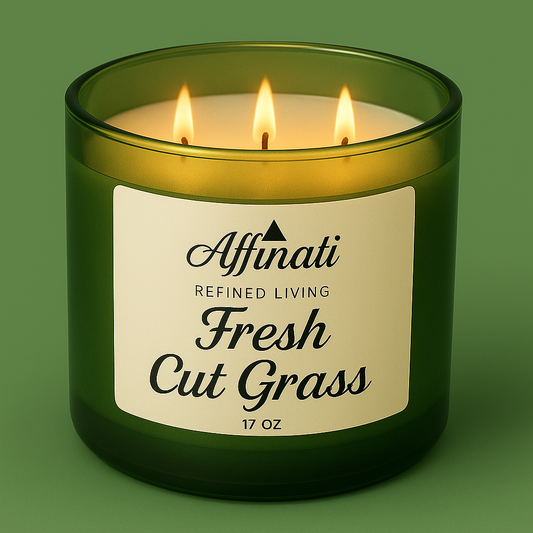 3-Wick Fresh Cut Grass Candle - Affinati