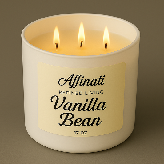 3-Wick Vanilla Bean Candle - Affinati