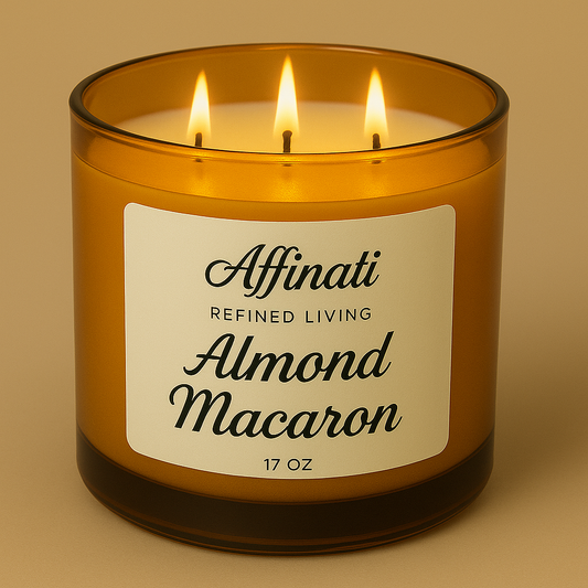 3-Wick Almond Macaron Candle - Affinati