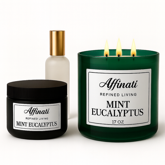 Affinati Mint Eucalyptus Collection | Candle, Spray & Lotion