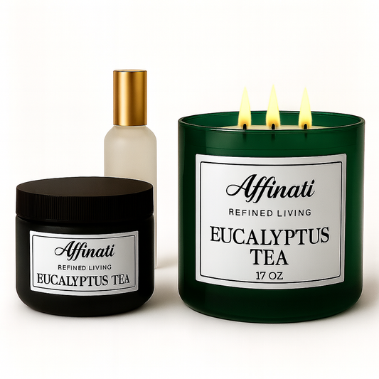 Affinati Eucalyptus Tea Collection | Candle, Spray & Lotion