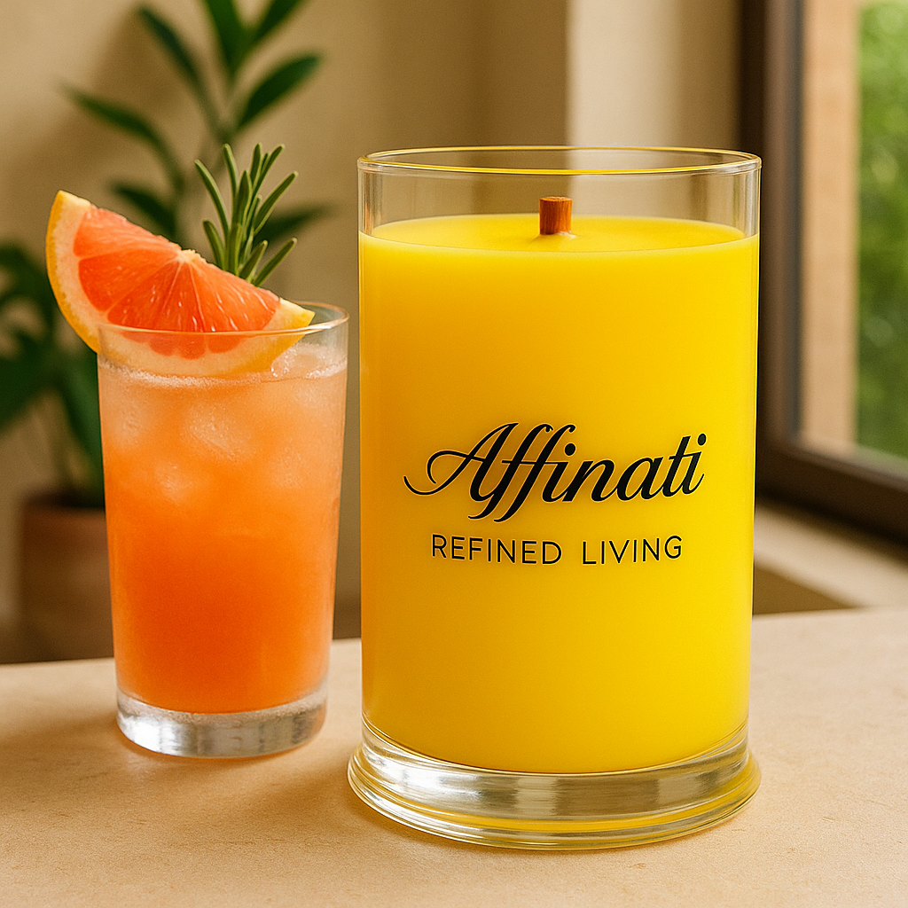 Golden Paloma Wooden Wick Candle – Luxury 21 oz Soy Blend | Affinati