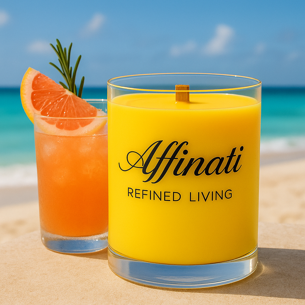 Golden Paloma Wooden Wick Candle – Luxury 10 oz Soy Blend | Affinati