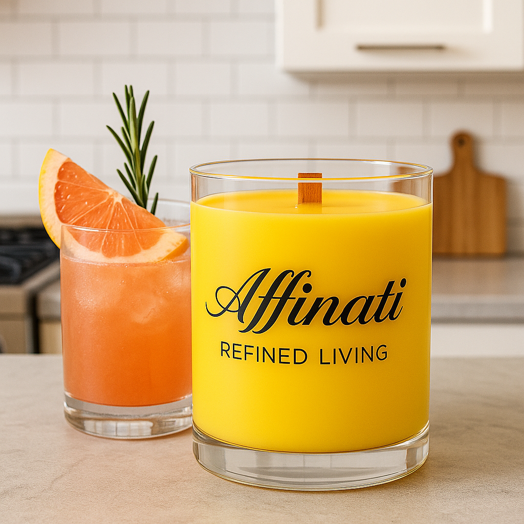 Golden Paloma Wooden Wick Candle – Luxury 10 oz Soy Blend | Affinati