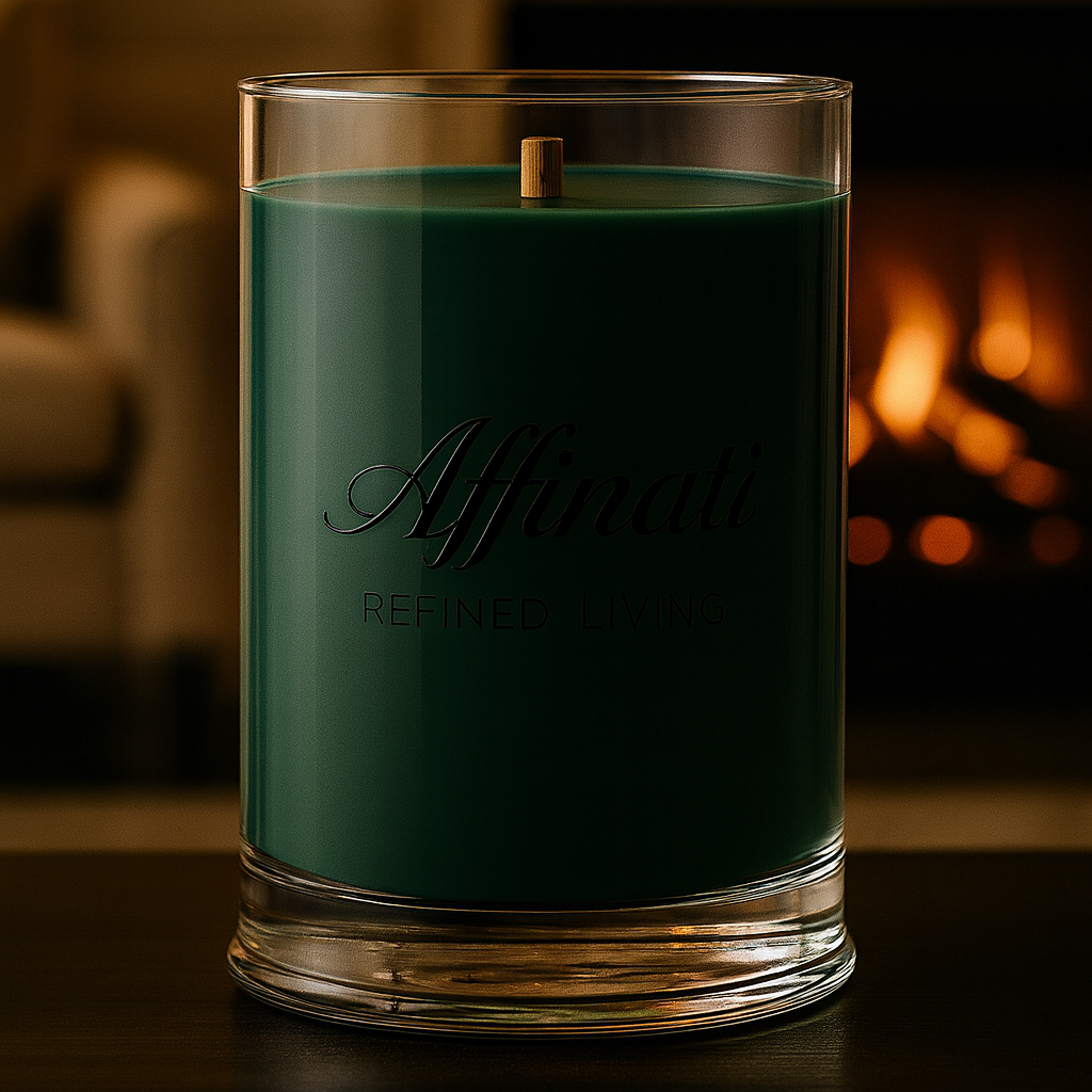 Winter Spruce Wooden Wick Candle – Luxury 21 oz Soy Blend | Affinati - Affinati