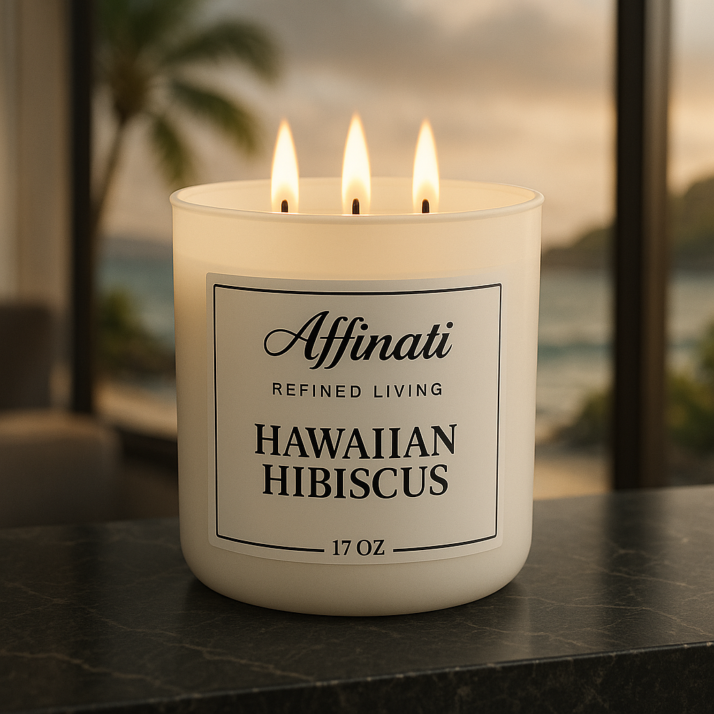 3-Wick Hawaiian Hibiscus Candle