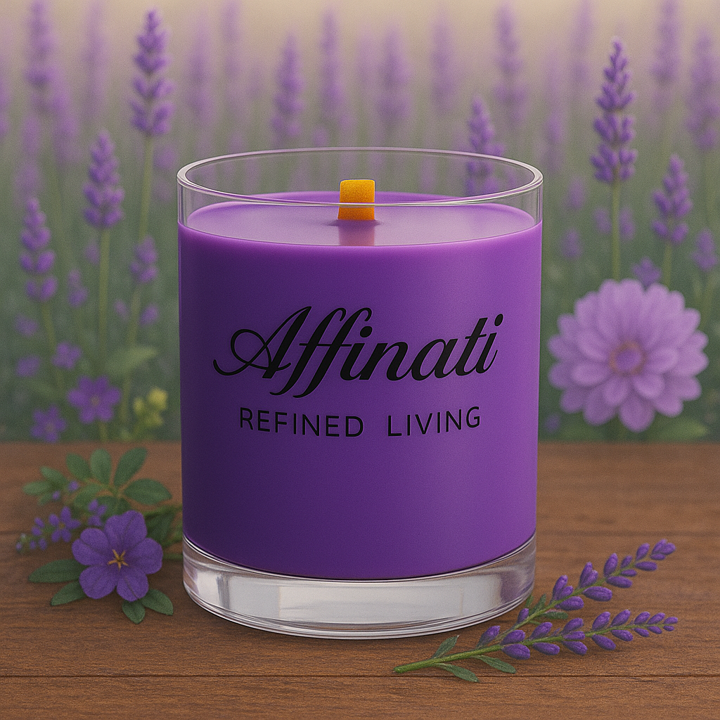 Lavender Kiss Wooden Wick Candle – Luxury 10 oz Soy Blend | Affinati - Affinati