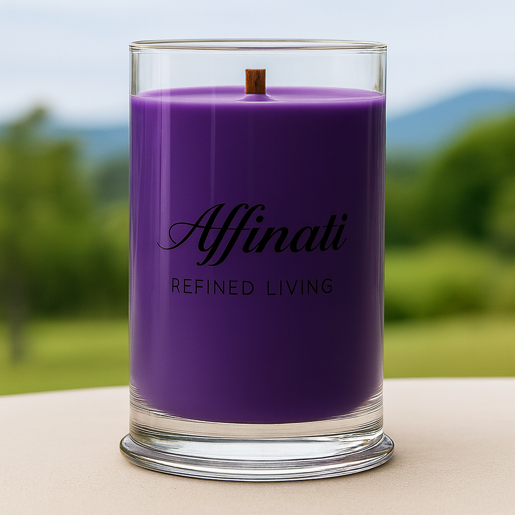Lavender Kiss Wooden Wick Candle – Luxury 21 oz Soy Blend | Affinati - Affinati