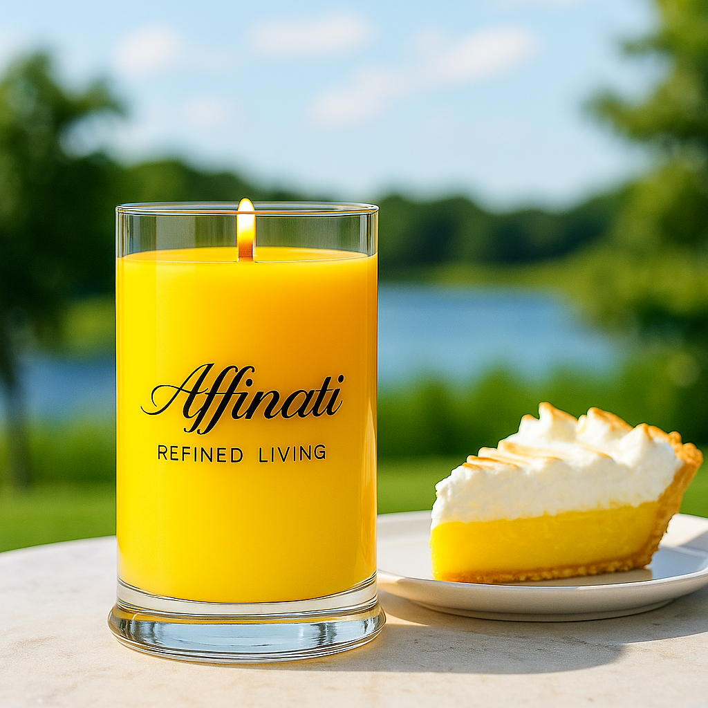 Lemon Creme Wooden Wick Candle – Luxury 21 oz Soy Blend | Affinati - Affinati