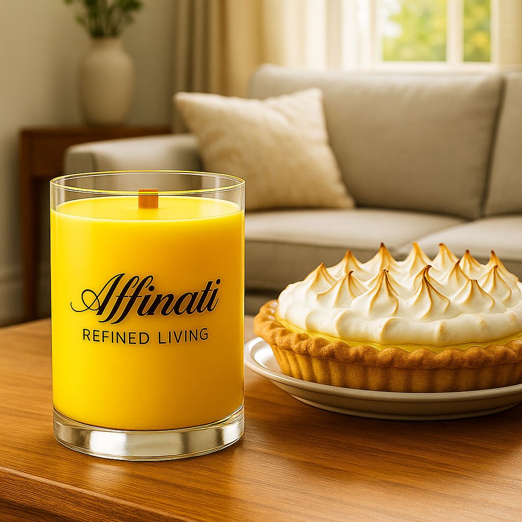 Lemon Creme Wooden Wick Candle – Luxury 10 oz Soy Blend | Affinati - Affinati