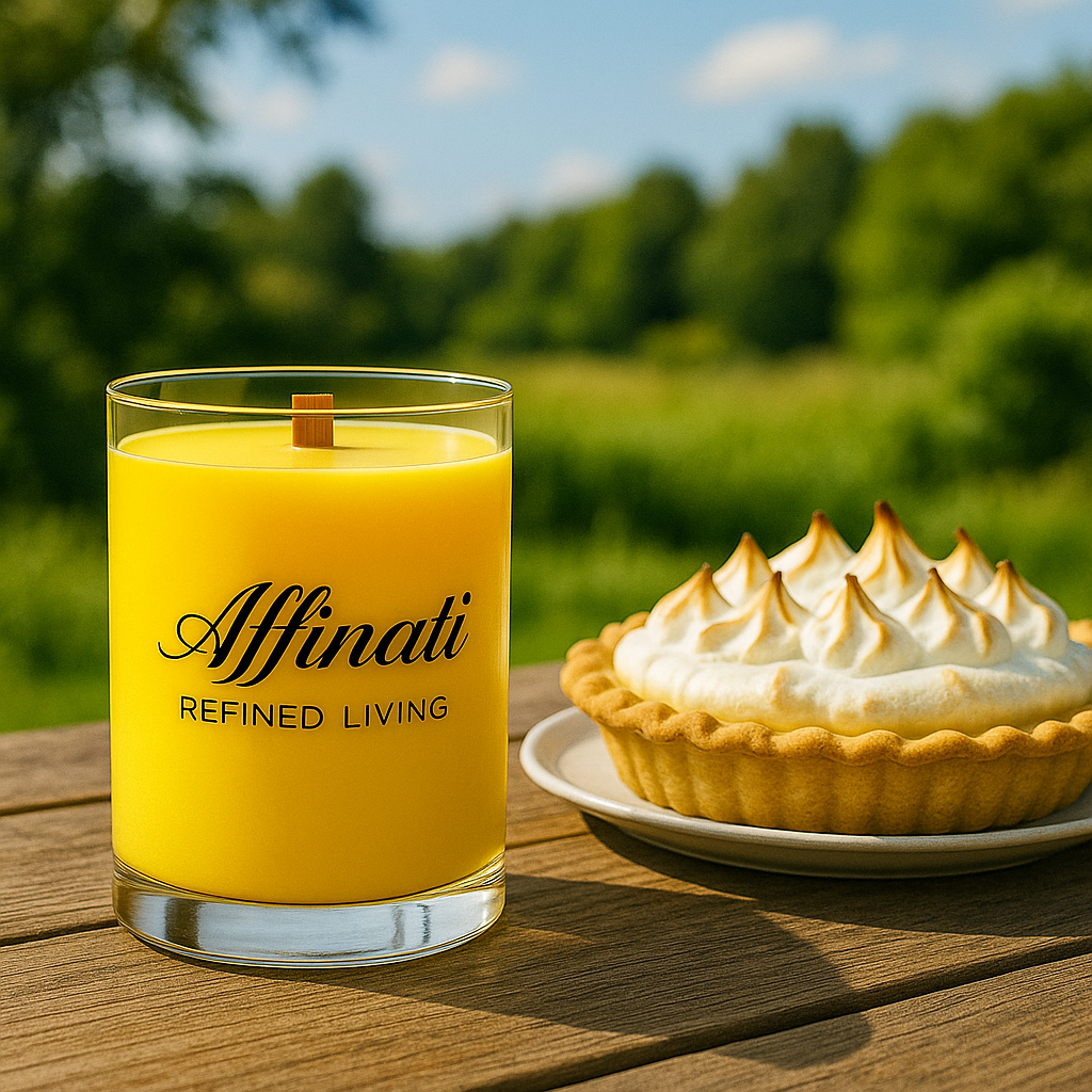 Lemon Creme Wooden Wick Candle – Luxury 10 oz Soy Blend | Affinati - Affinati