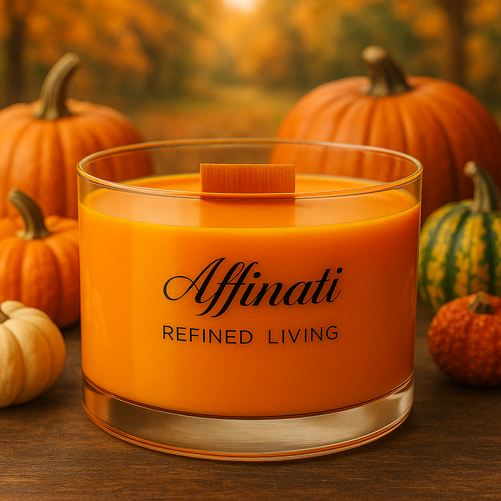 Pumpkin Cashmere Wooden Wick Candle – Luxury 15 oz Soy Blend | Affinati - Affinati