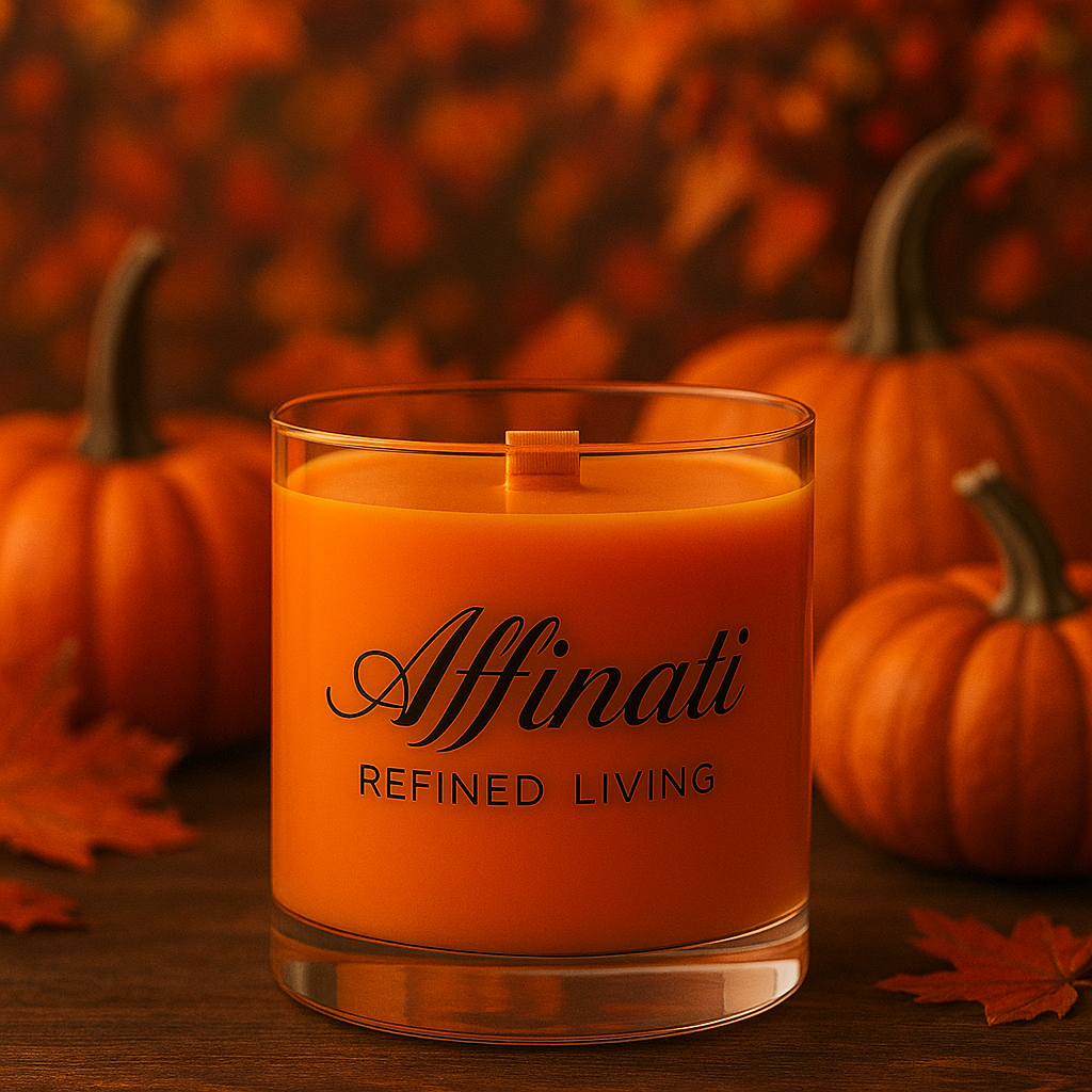 Pumpkin Cashmere Wooden Wick Candle – Luxury 10 oz Soy Blend | Affinati - Affinati