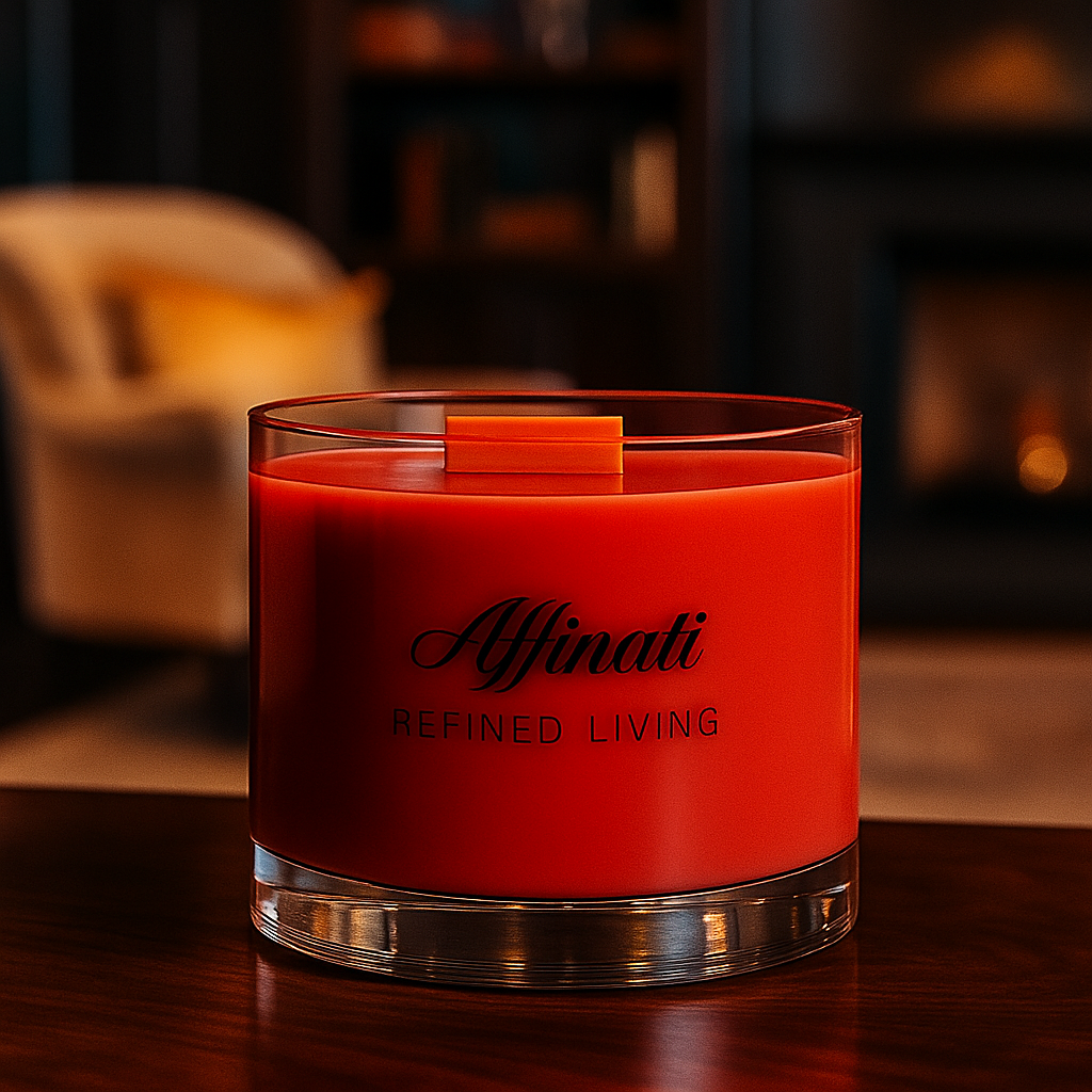 Golden Fireside Wooden Wick Candle – Luxury 15 oz Soy Blend | Affinati - Affinati
