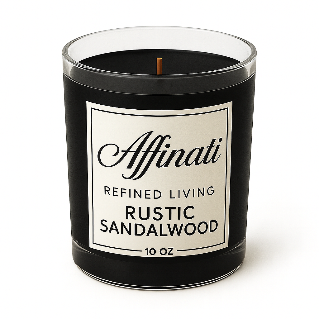 Rustikální svíčka s vůní santalového dřeva