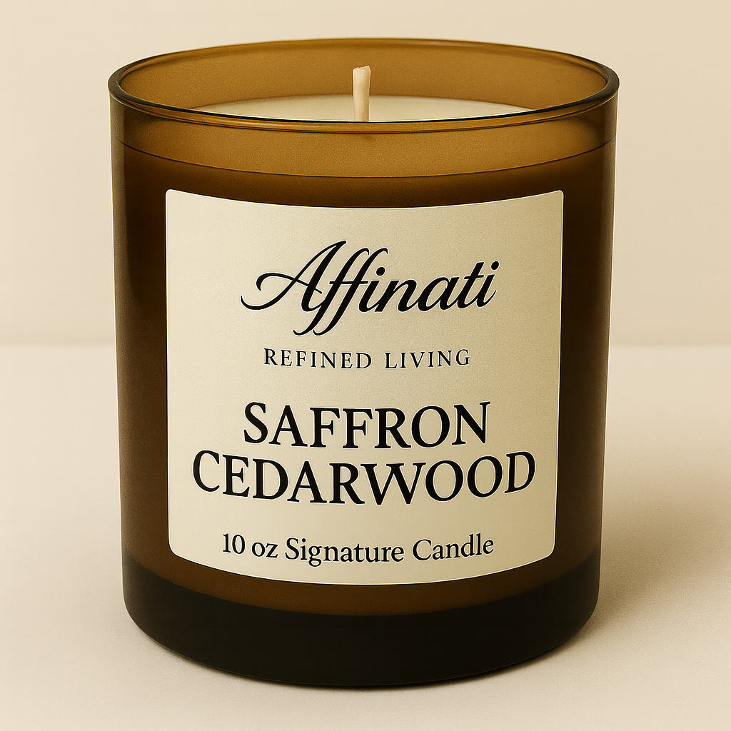 Saffron Cedarwood Signature Candle