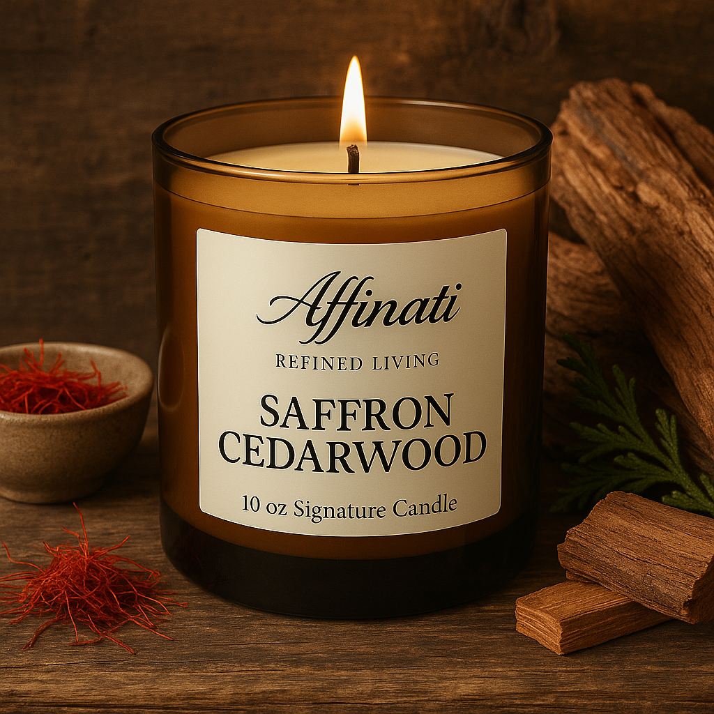 Saffron Cedarwood Signature Candle