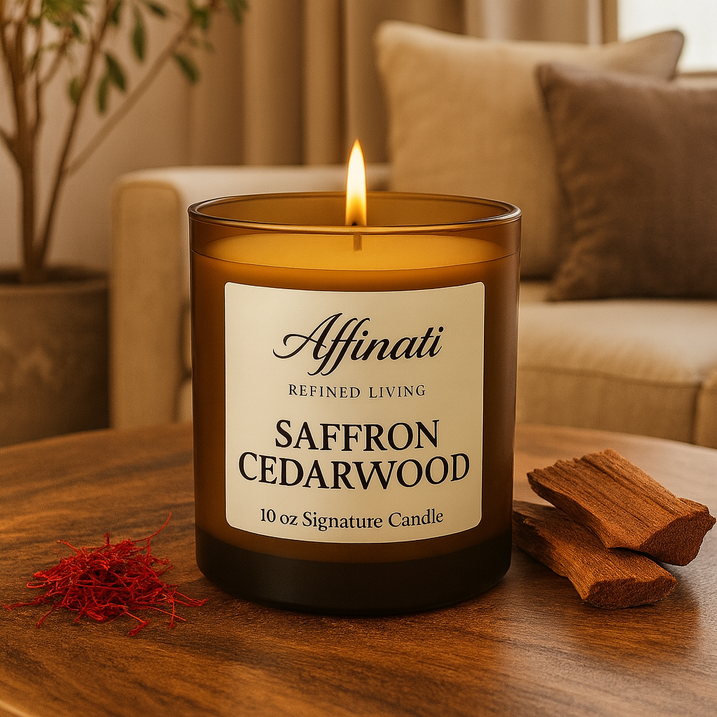 Saffron Cedarwood Signature Candle