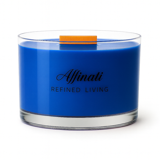 Coastal Drift Wooden Wick Candle – Luxury 13 oz Soy Blend | Affinati