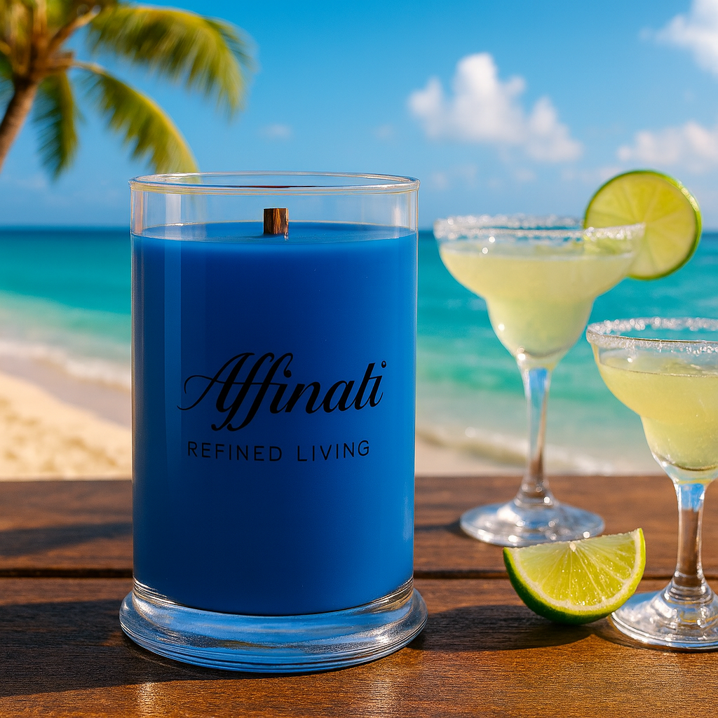 Aloha Bloom Wooden Wick Candle – Luxury 21 oz Soy Blend | Affinati