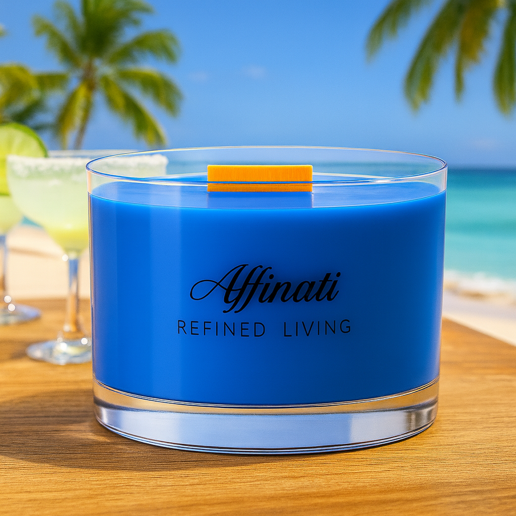 Aloha Bloom Wooden Wick Candle – Luxury 13 oz Soy Blend | Affinati