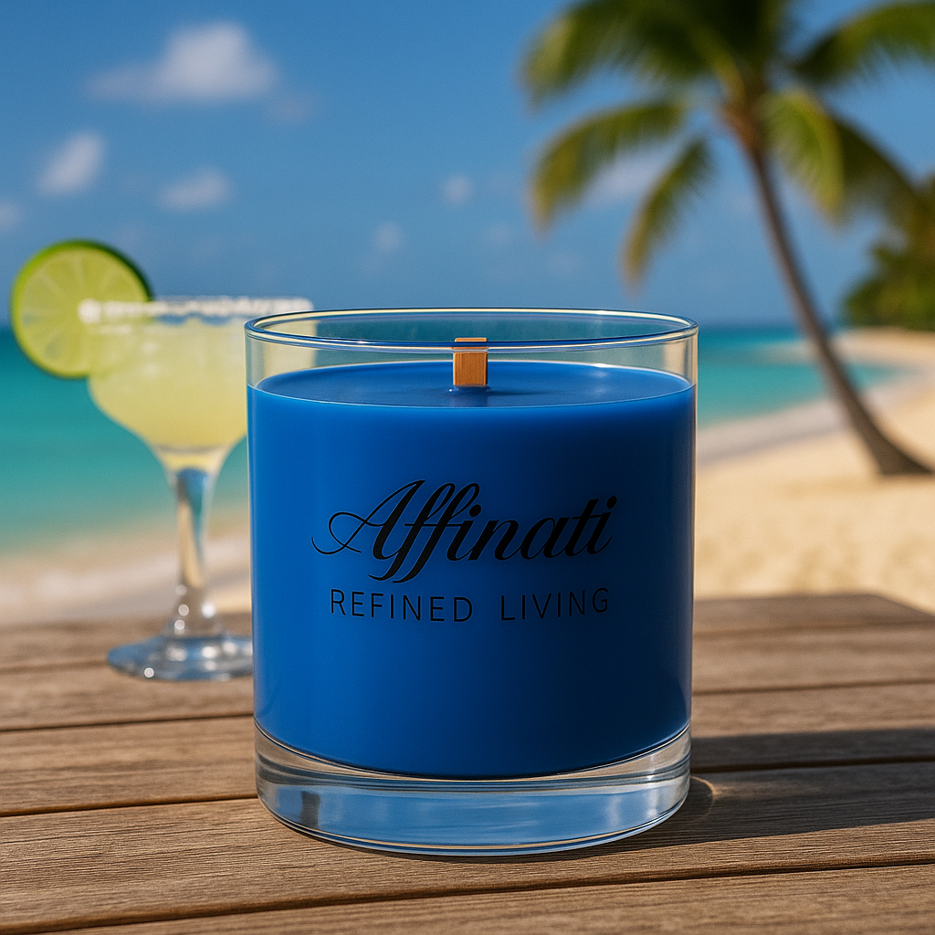 Aloha Bloom Wooden Wick Candle – Luxury 10 oz Soy Blend | Affinati