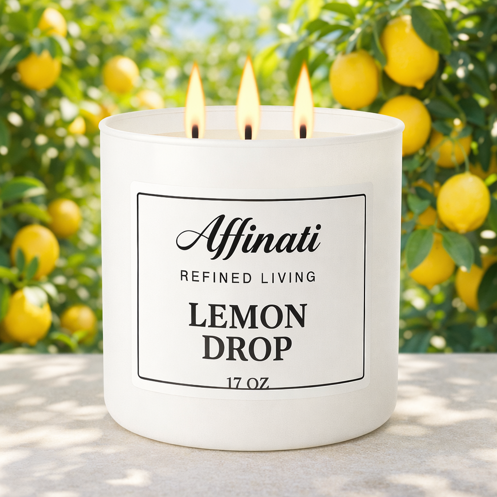 3-Wick Lemon Drop Candle