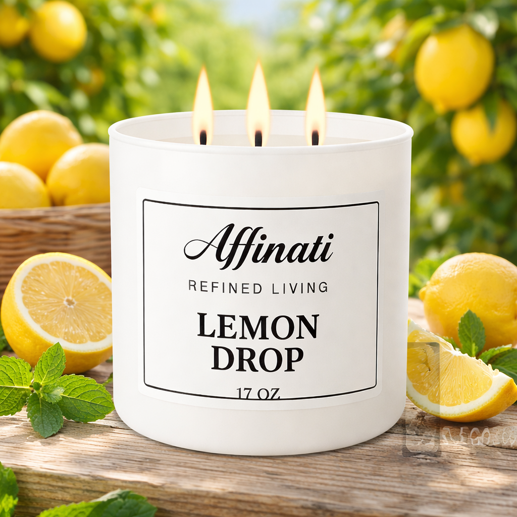 3-Wick Lemon Drop Candle