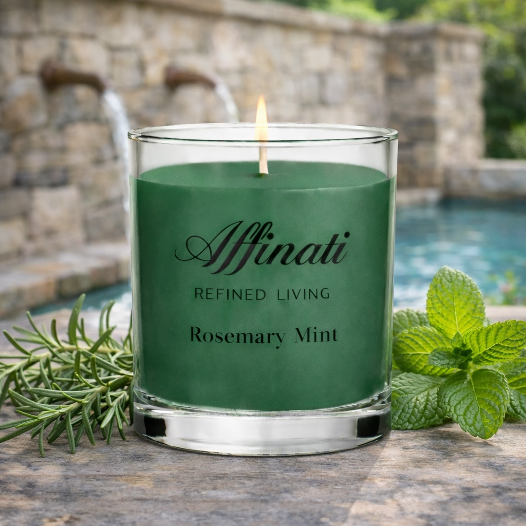 迷你迷迭香薄荷蜡烛