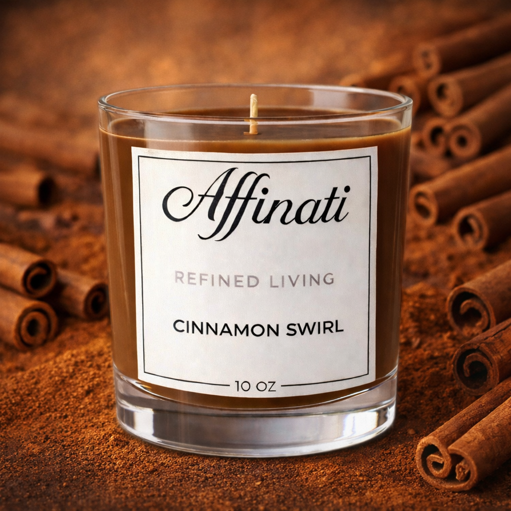 Bougie originale tourbillon de cannelle