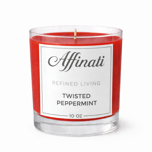 Twisted Pepermunt Originele Kaars