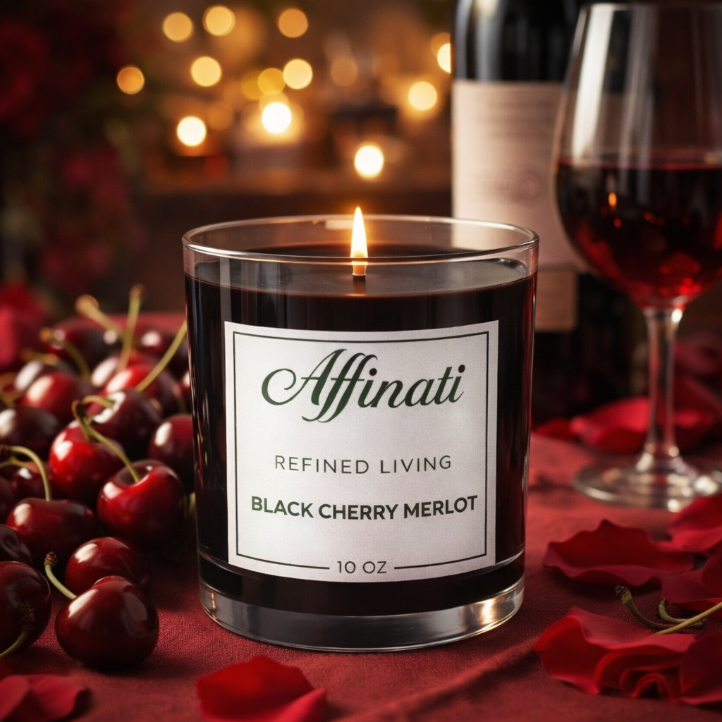 Bougie Originale Merlot Cerise Noire